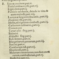 0204 - Page 185 - Dentifricium, omnium perfectissimum, non solùm tergens Dentes, eosque ; albos reddens, uerùm etiam gingivas conservans