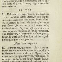 0230 - Page 211 - Ad molendum siue terendum aurum, ad miniandum & scribendum / Aliter, cum purpurina