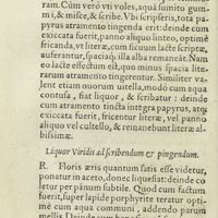 0233 - Page 214 - Ut literae albae scribantur / Liquor Viridis ad scribendum & pingendum