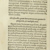 0257 - Page 238 - Chrysocolla, quam Boracem vocant, quomodo purganda, & multiplicanda