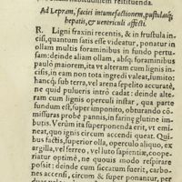 0299 - Page 280 - Ad lepram, faciei intumefactionem, pustulasque hepatis, & ventriculi affecti