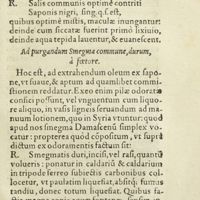 0322 - Page 303 - Ad maculas omnis generis, ex vestibus pannisque delendas / Ad purgandum Smegma commune, durum, à foetore