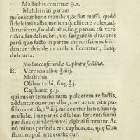 0332 - Page 313 - Modus conficiendae Caphurae factitiae / Sevum, quod Pomatam vocant, odoratum & pretiosum