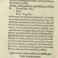 0351 - Page 332 - Oleum, cutem pulchram, splendidam que reddens / Aqua reddens cutem candidam & mollem, qua hodie venetiis utuntur