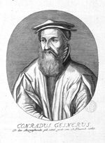 Gessnet / Gesner / Philiastre, Conrad / Evonyme (1516-1565)