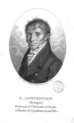 Lichtenstein, Hinrich (1780-1857)