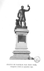 Statue de Pasteur, inaugurée à Alais en septembre 1896