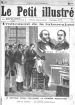Traitement de la tuberculose. Le docteur Cornil pratiquant la première inoculation