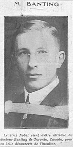 BANTING, Frederick Grant (1891-1941)