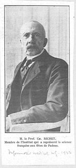 RICHET, Charles (1850-1935)