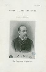 Le professeur Lombroso - Anjou médical
