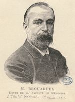 M. Brouardel, doyen de la faculté de médecine - L'Illustré médical