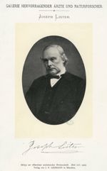 Joseph Lister - Galerie hervorragender ärzte und naturforscher
