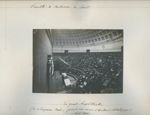 Faculté de médecine de Paris : le grand amphithéâtre ; M. le professeur Marie faisant son cours d'an [...]