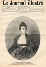 Melle Caroline Schultze reçue docteur en médecine de la Faculté de Paris - Le Journal illustré