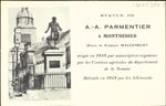 Statue de A.-A. Parmentier à Montdidier. Œuvre du sculpteur Malcknecht