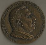 Médaille à la mémoire de Paul Lebeau (1868-1959), signée par Louis Muller (1902-1957), en 1957