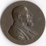 Avers : A Victor Duchamp ses confrères, ses amis, ses élèves. STUD.MEDIC.ANN.L
Revers : "Felicitas i [...]