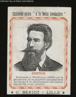 Chicorée extra "A la Belle Jardinière". ROENTGEN. Professeur à Winzbourg, célèbre par la découverte  [...]