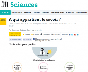 Article A qui appartient le savoir ?