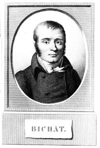 Portrait de Bichat en frontispice de l'Anatomie générale, appliquée à la physiologie et à la médecine (Paris, 1821)