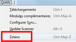 Mon Zotero a disparu !