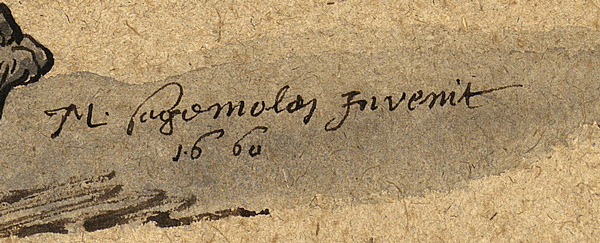 Marten Sagemolen’s signature, dated 1660 (Ms 29) 